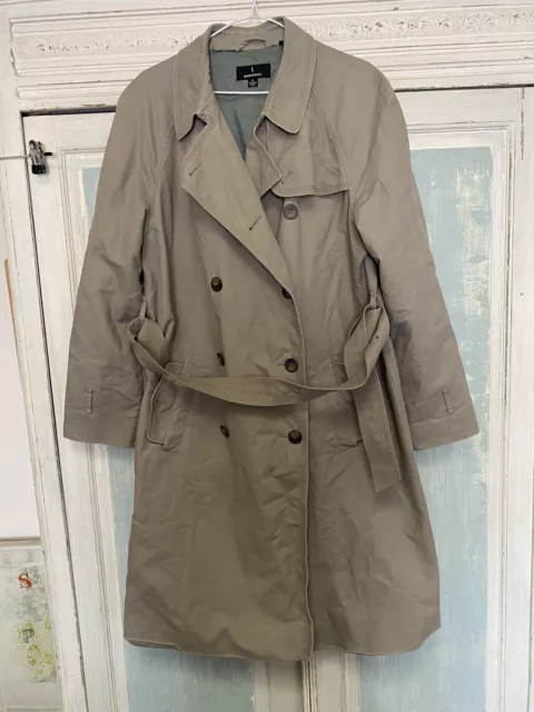 Sportscraft Classic Trench Coat / long Jacket Size 14 L Ladies Women’s