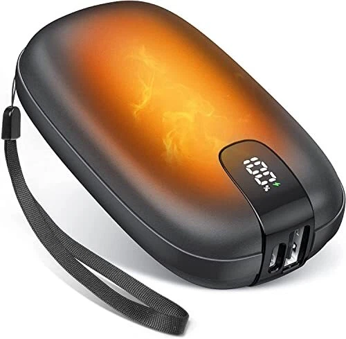 TriPole 10000mAh Chauffe Main Rechargeable, 【15H Durée Chaleur】 Électrique Chauf