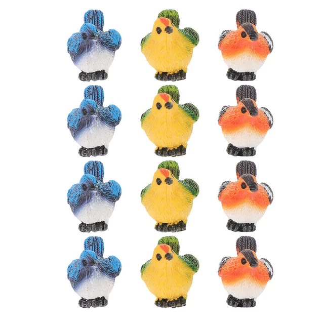 12 pz micropaesaggio resina figure di animali miniatura
