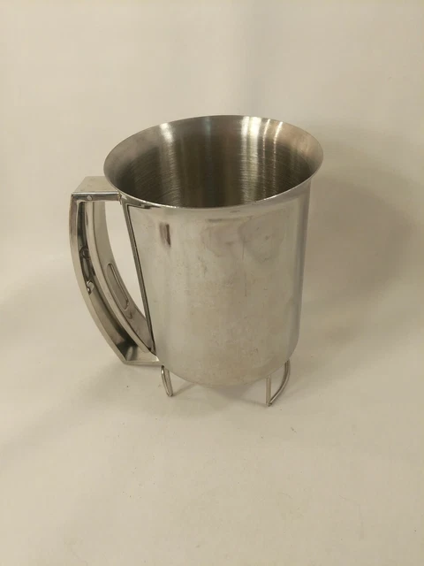 Pancake Batter Dispenser - Stainless Steel -Holds 3 Cups of Batter