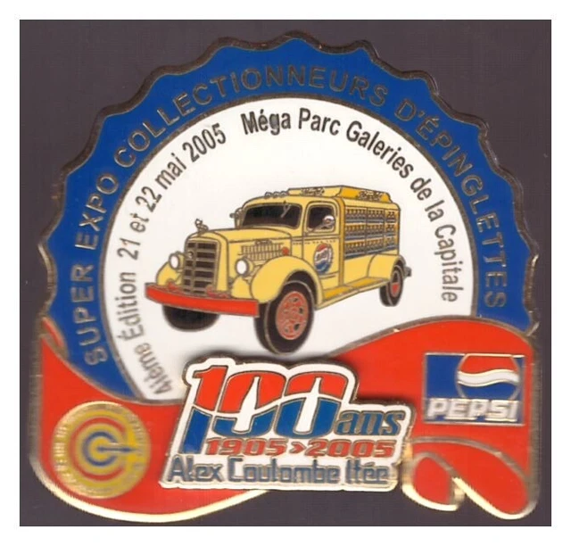 Quebec PinCollClub vintage Pepsi truck pin - 5x5cm - NICE!