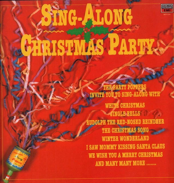 Party Poppers - Sing-Along Christmas Party - Used Vinyl Record lp - M326S