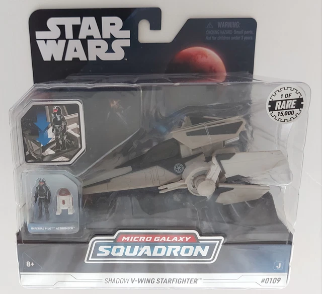 Star Wars Micro Galaxy Squadron SWJ0159 – Shadow V-Wing, véhicule avec Figurine de 12,5 cm