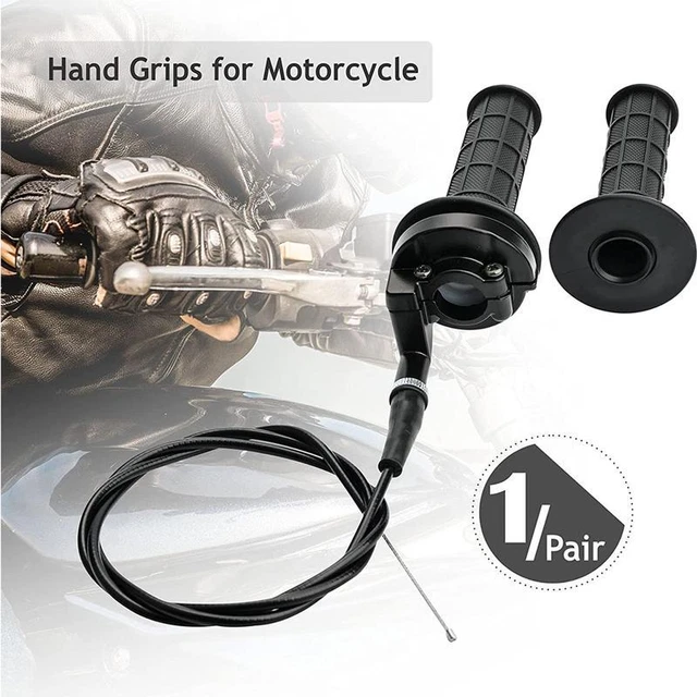 7/8" Throttle Twists Grip w/ 120cm Cable for 50CC-250CC Dirt Bike Quad ATV Bikes