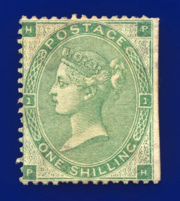1862 SG90 1s Green J101(2) PH Mint 50% Gum Cat £3200 djuz