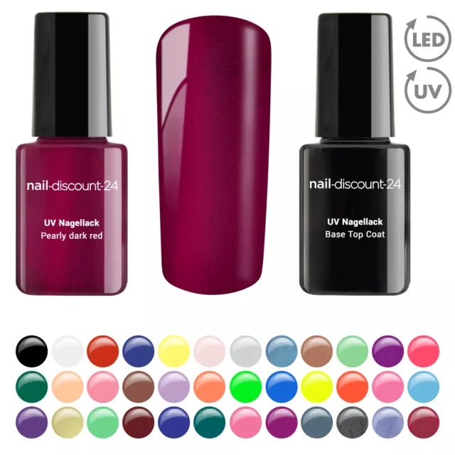 UV LED Starter Set Gel Nägel Soak Off Gel Nagellack Remover Base Top Coat Polish