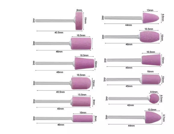 12 Piece Sanding / Grinding Tool Set Kit for Rotary Drill / Dremel / Grinder