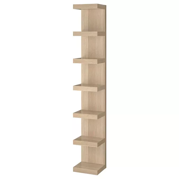 Ikea Lack Wall Shelf Unit Oak 190x28x30cm 7 Shelves Exc Cond Pickup BR1  **SALE*