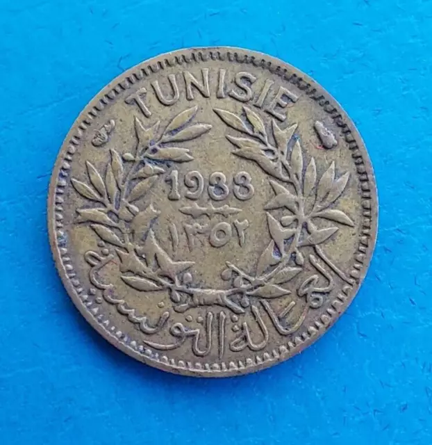 Tunisie Tunisia 50 centimes 1933 Lec.184 km 246