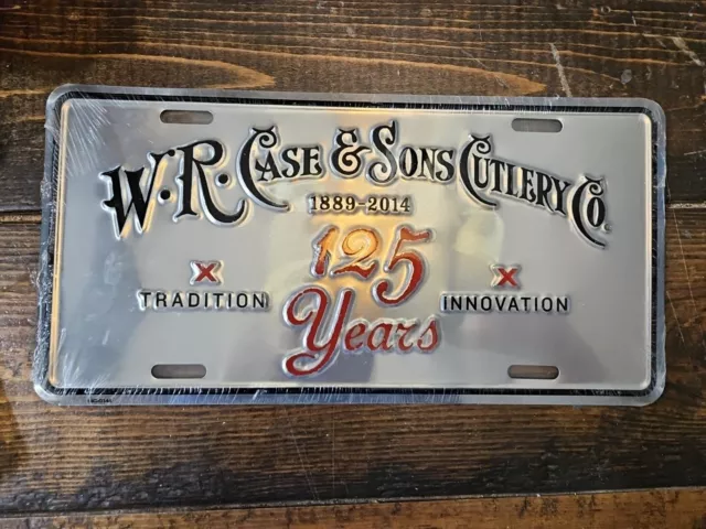 w.r. case sons cutlery co. License Plate 125 Years Anniversary 1889 -2014