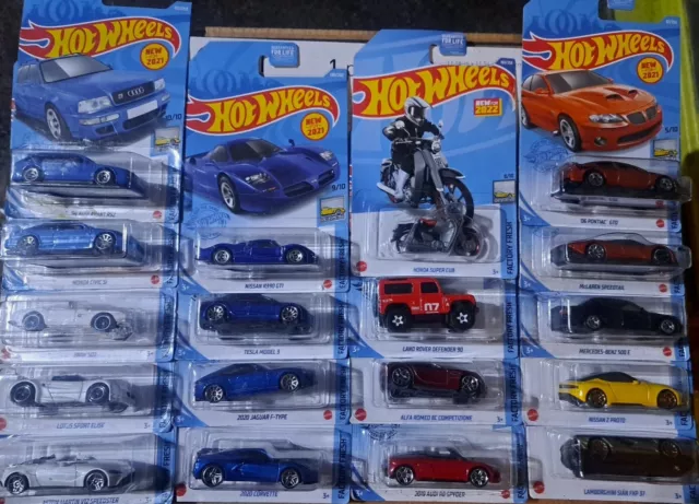🔥🛞 Hot Wheels (Factory Fresh) Series Lot 18 Cars. NEW. 1st Editions.