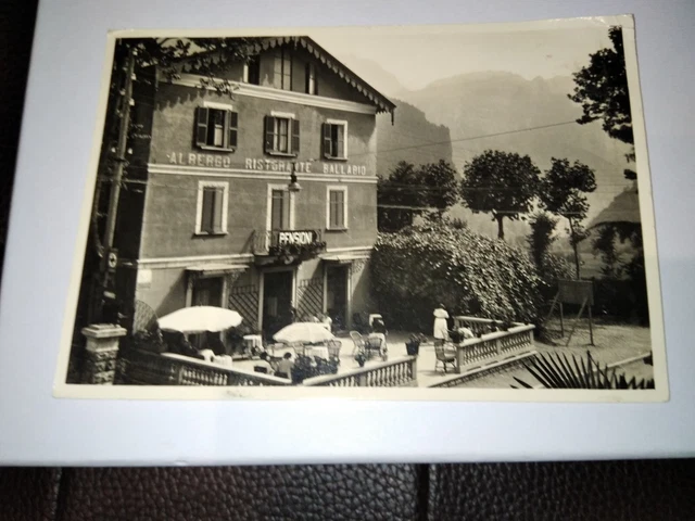 Cartolina Albergo Ristorante Ballabio Viaggiata 1941 affrancata 20 cent. + 50