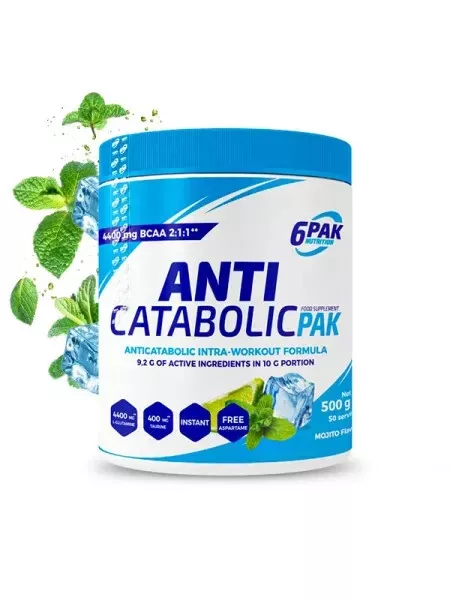 Anticatabolic PAK 500g - Aminoácidos Polvo BCAA Taurina Anticatabol Mojito