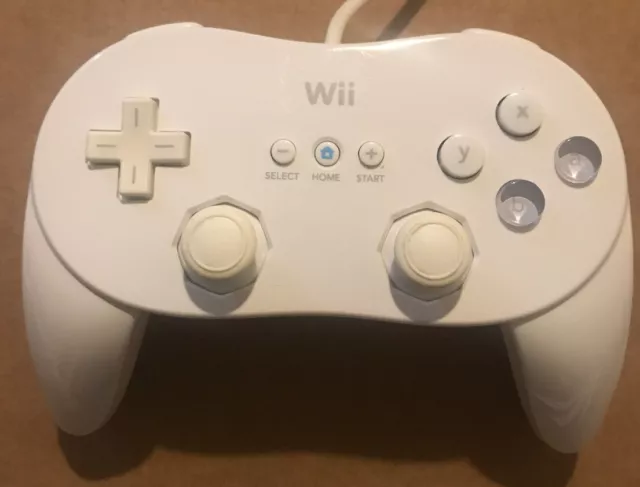 Genuine Official White Nintendo Wii Classic Controller Pro RVL-005 (-02)