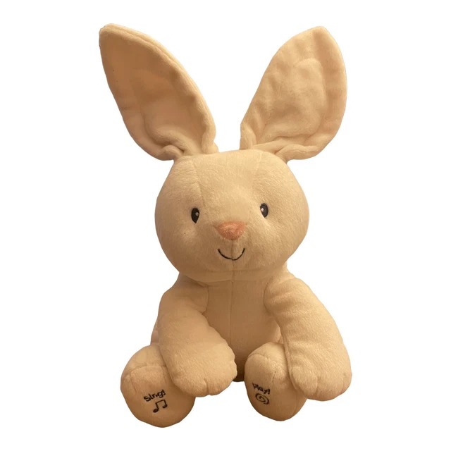 Baby GUND Flora The Bunny Peek-a-Boo Animated Plush Toy Sings and Plays Peekaboo