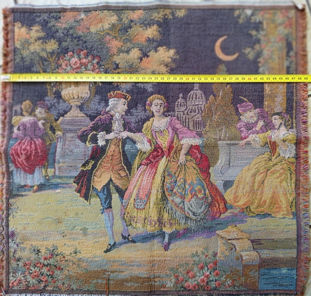 Tapisserie murale ancienne style Aubusson