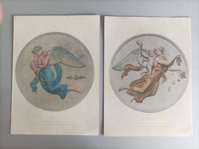 Cardo XIX Incisione Su Acciaio Colorata Rouargue Cardo Un Mercatino IN Tirolo C.1850 