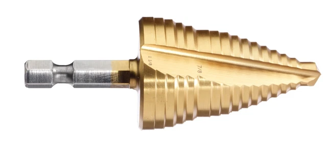 Multi-Step Drill Bit 1/4 to 11/8 MSD Hex Shaft