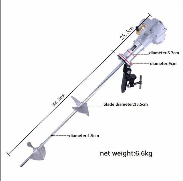 50 gallons pneumatic mixer Ink painting blender carry barrel stype mixer  sj