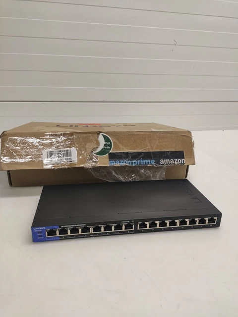 Switch di rete Gigabit non gestito Linksys LGS116P-EU 16 porte (8 porte PoE+)