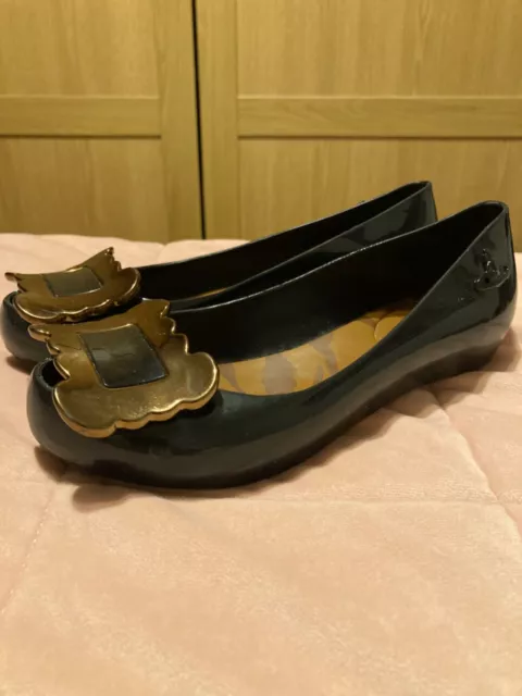 Vivienne Westwood Melissa Jelly Black Shoes Size 4