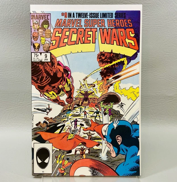 NM Secret Wars #9 Comic (Marvel, 1985) Dr Doom Wolverine Magneto Spiderman Hulk