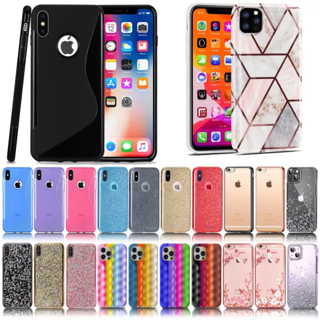 Case For iPhone 14 13 12 11 Pro Max 7 8 SE Plus Shockproof Silicone Phone Cover