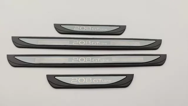 For Peugeot 208 GTLIN Accessories Door Sill Protection Cover Strip 2020 -2023