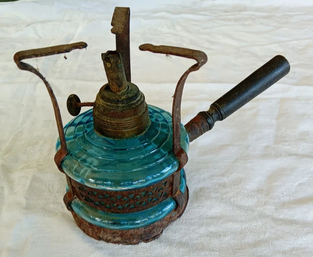 ANCIEN RÉCHAUD FONTE Émaillée A Alcool - L'esperanto EUR 120,00 - FR