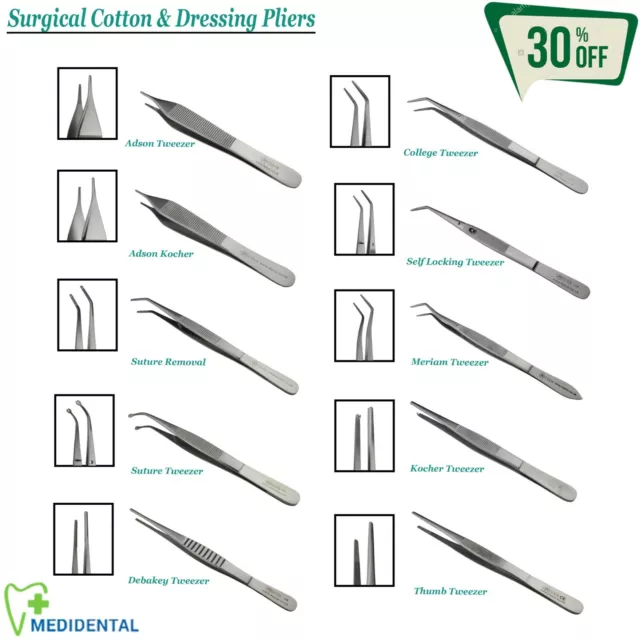 10-PCs Range Of Précelles Chirurgicales Instruments à Microchirurgie Laboratoire