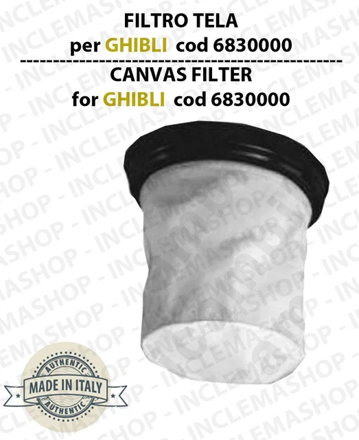 Filtro Tela Per Aspirapolvere Ghibli, Wirbel, Synclean (Codice 6656000) - Foto 3