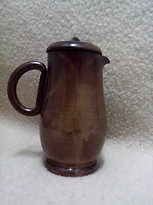 CAFETIERE EN GRES EMAILLE signée ART CERAM GRAND FEU PUYSAYE ? 