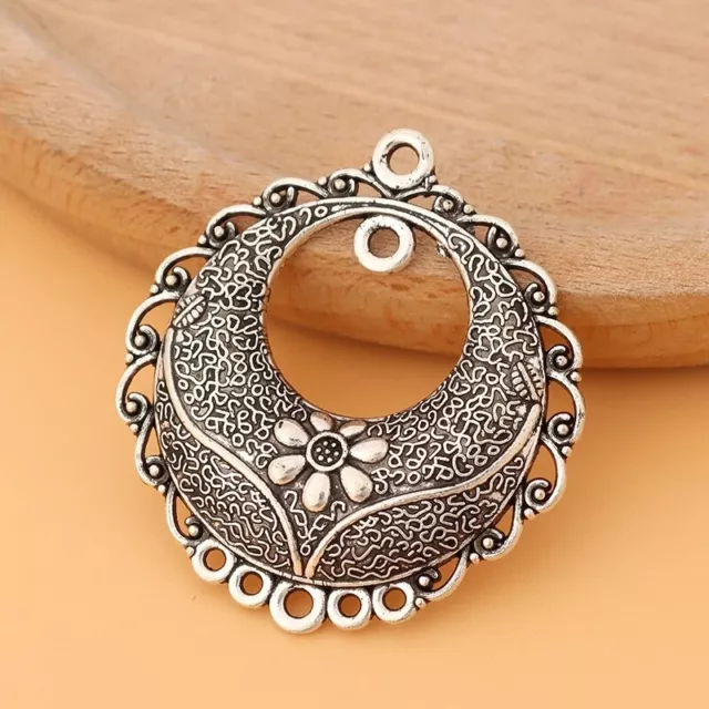 6 x Tibetan Silver Tone Chandelier Connector Charms Pendants for Earrings Making