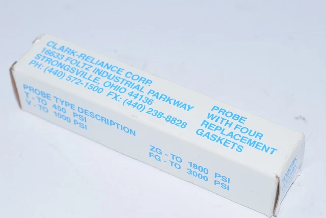 NEW CLARK-RELIANCE FG031RK Conductivity Probe 3000 PSI