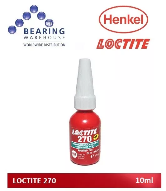 Loctite 270 10ml - Threadlock Screwlock Adhesive - High Strength