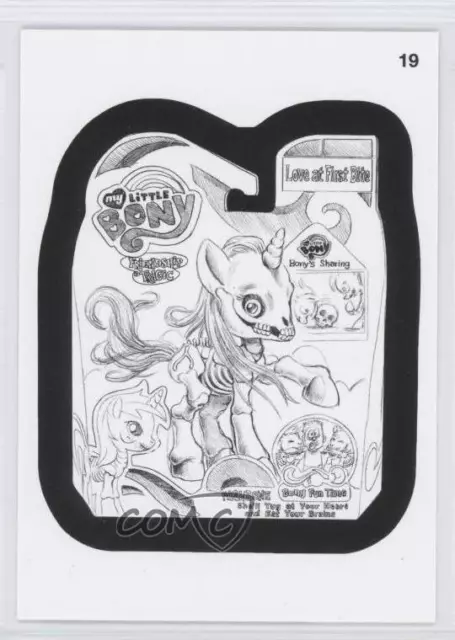 2013 Topps Wacky Packages All-New Series 11 Coloring Cards My Little Bony 0j6