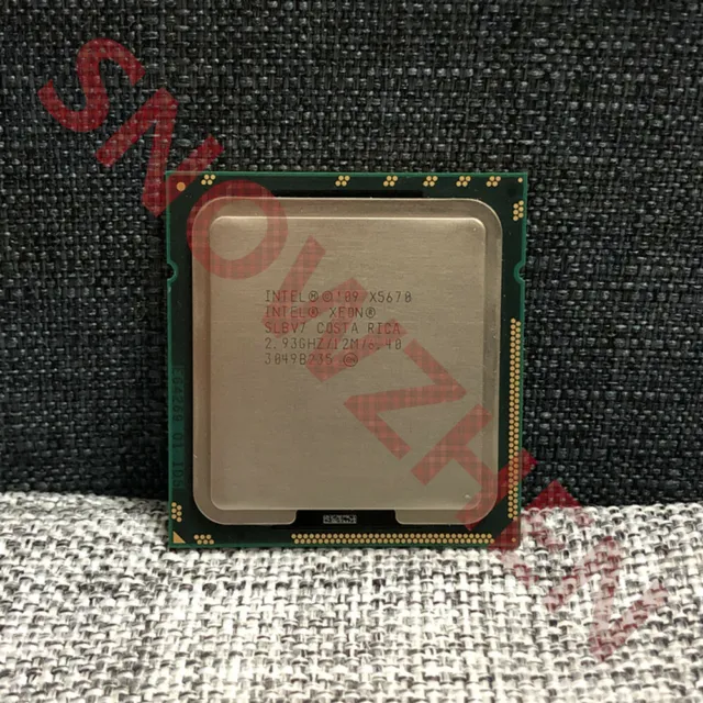 Intel Xeon X5670 CPU Six Core 2.93 GHz 12MB LGA 1366 SLBV7 Processors