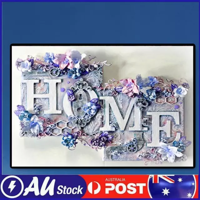 5D DIY Full Round Drill Diamond Painting Letter HOME Kit Home Decor (NH3308 )