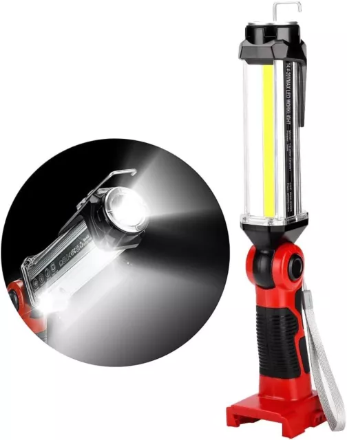 Für Milwaukee M18 Akku Arbeitsleuchte Strahler Flutlicht LED Arbeitslampe 2000LM 2