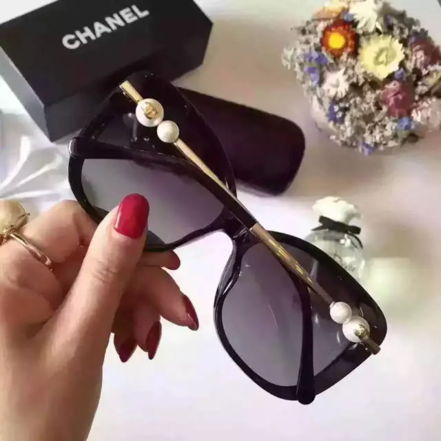 CHANEL CH 5339 Pearl Black/Gold Polarized Women Sunglasses Frames 2018  Summer $265.00 - PicClick