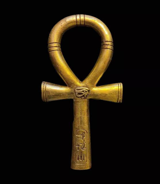 UNIQUE ANTIQUE ANCIENT EGYPTIAN Ankh Key of Life Symbol Eye of Horus Handmade