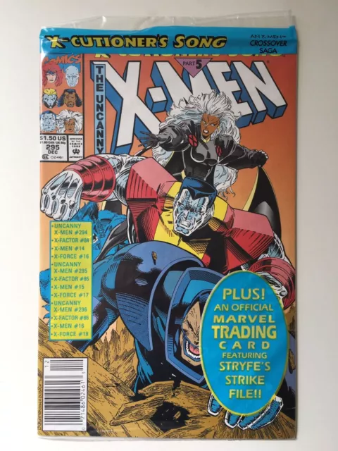 The Uncanny X-Men Vol 1 #295 Marvel Comics Dec 1992 Polybagged Newsstand MT BIN