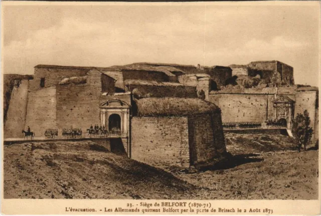 CPA Siege de BELFORT Porte de Brisach GUERRE MILITAIRE 1870 (47317)