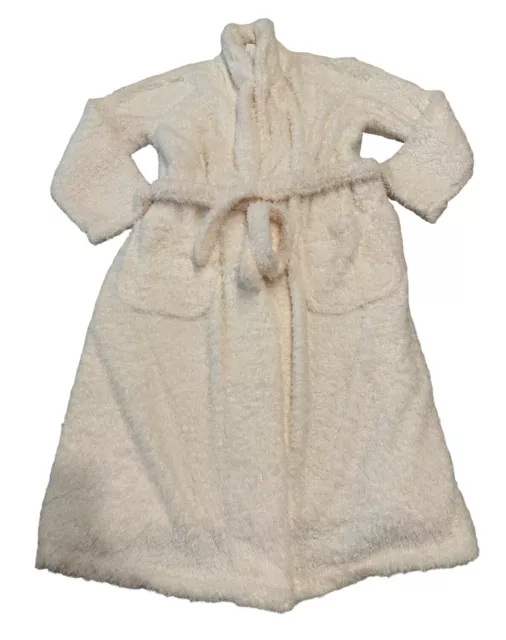 NEW Giraffe at Home Womens Belted Chenille Robe Cream Size 0 FREE Shipping