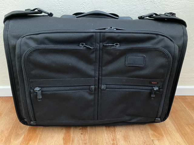 TUMI Alpha 22037DH 22-Inch Black Carry-On Wheeled Garment Bag Rolling Suitcase