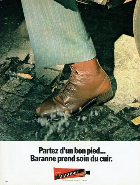 PUBLICIT ADVERTISING 0222 1974 cirage Baranne partez d un bon