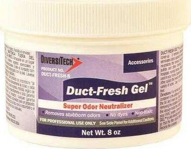 DIVERSITECH Duct Super Odor Neutralizer for HVAC Systems 8 oz, Gel, Waxy White