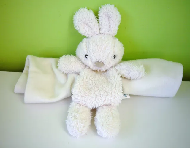 Jellycat White / Cream Nugget Bunny Soother Baby Comforter Soft Toy Blankie