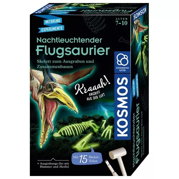 Kosmos Mitbringexperiment - Nachtleuchtender Flugsaurier Zum Ausgraben Neu Ovp