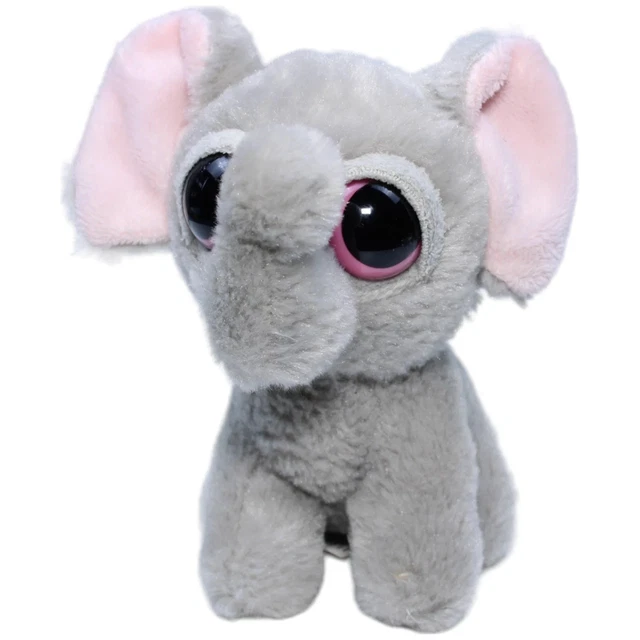 Aurora World Eco Nation Plüsch-Elefant Aus Recyceltem Material – 25 Cm Kuscheliges Grau, Umweltfreundliches Stofftier